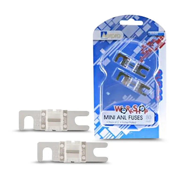 Aerpro AMA80 80 Amp Mini ANL Fuse - 2 Pieces