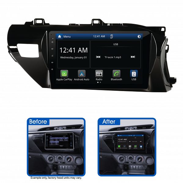 Aerpro AMATO4 10" Multimedia Receiver Suit Toyota Hilux 2020 - ON (JBL Amplified 360 Camera Models)