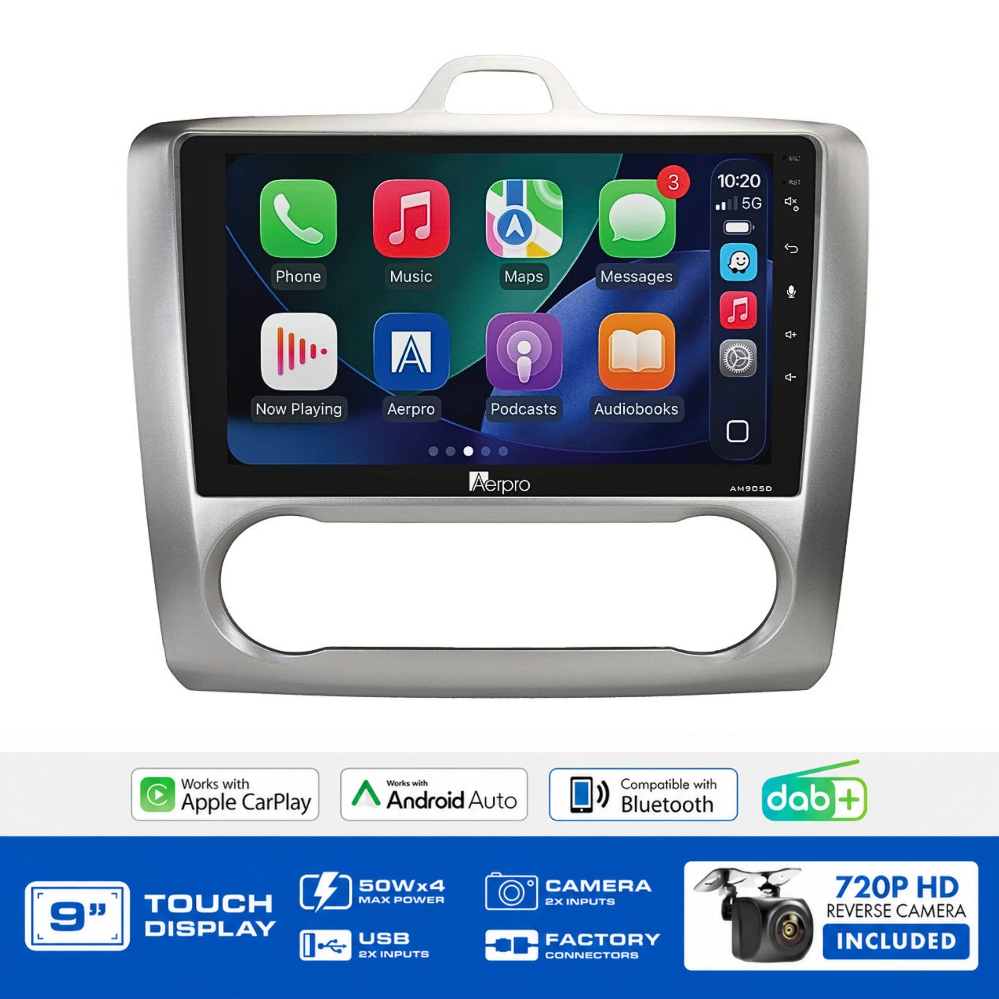 Aerpro AMDFO8 9" Multimedia Receiver Ford Focus 2007-2011 DAB+