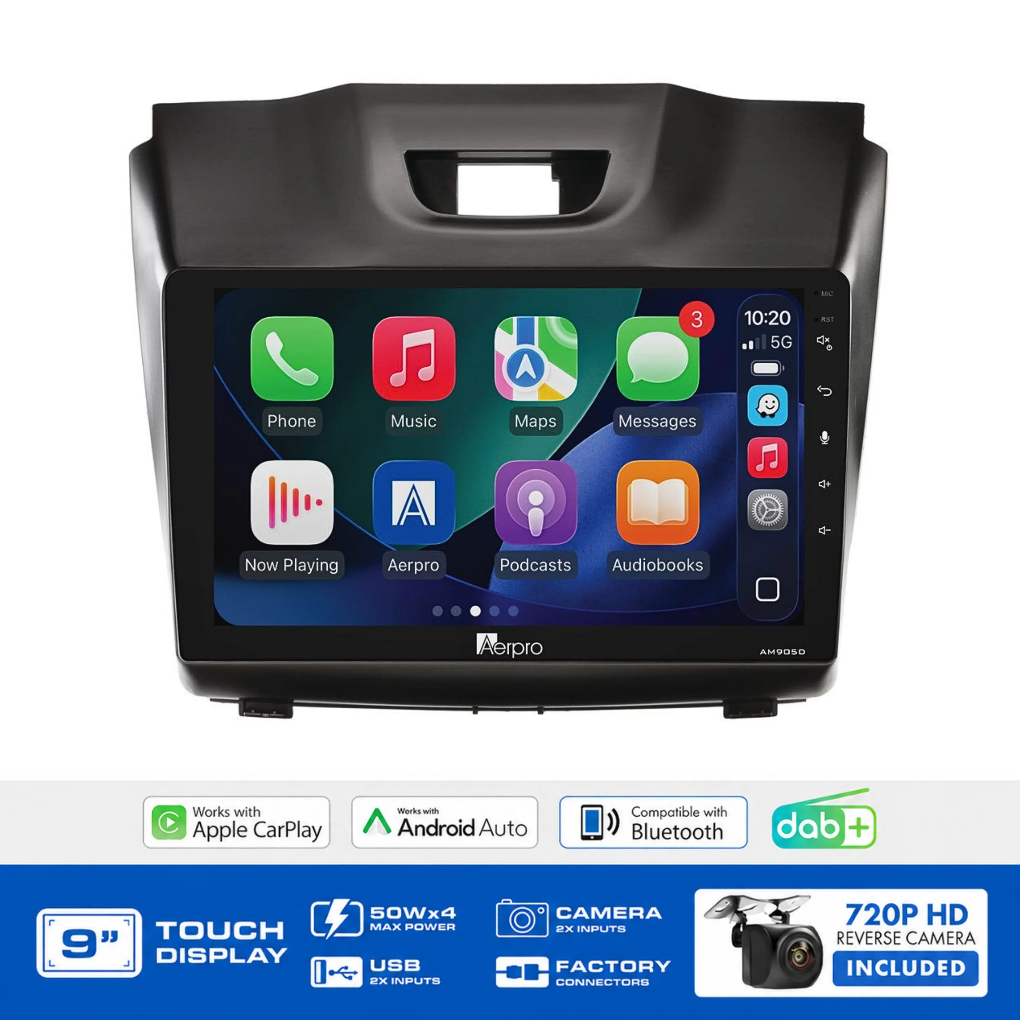 Aerpro AMDGM9B 9" Multimedia Receiver Holden Colorado 2014-16