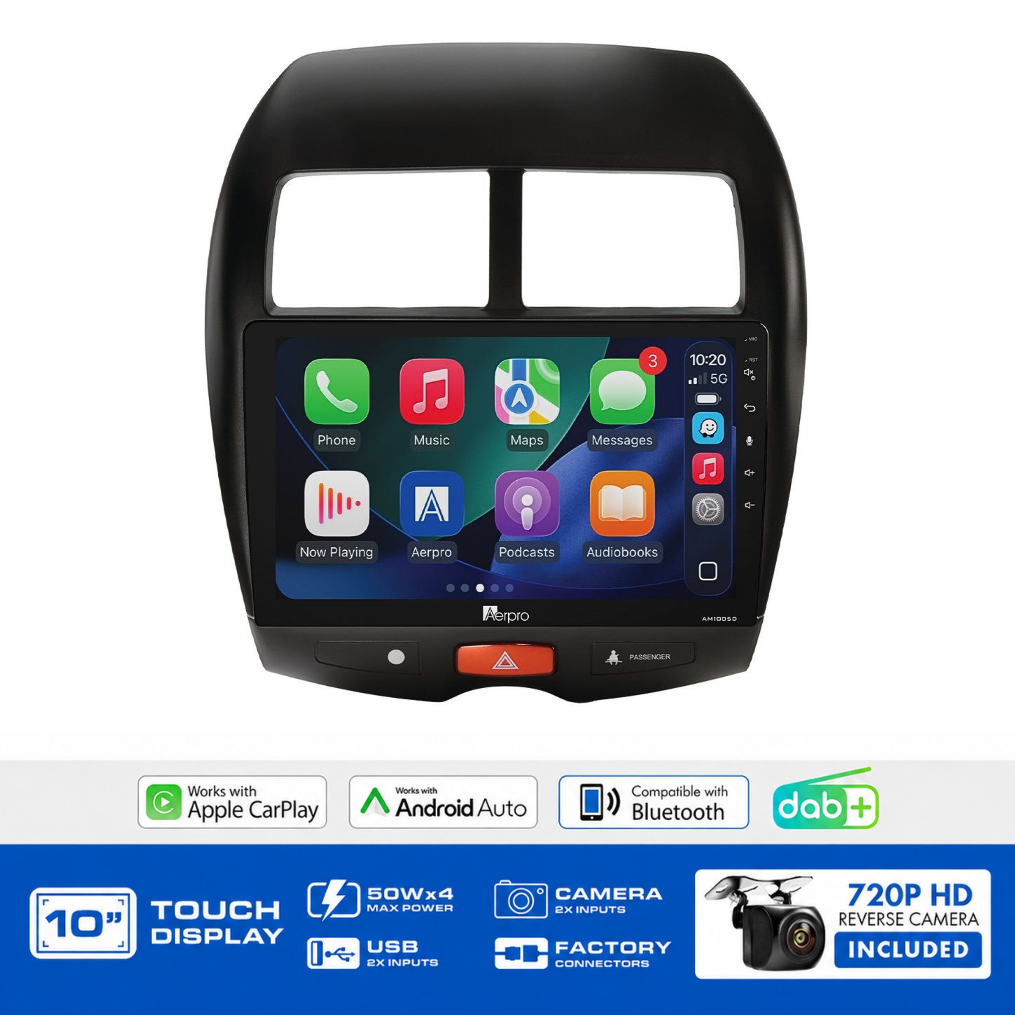 Aerpro AMDMB15 10" Multimedia Receiver Mitsubishi ASX Rockford