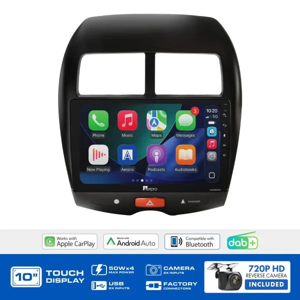 Aerpro AMDMB15 10" Multimedia Receiver Mitsubishi ASX Rockford