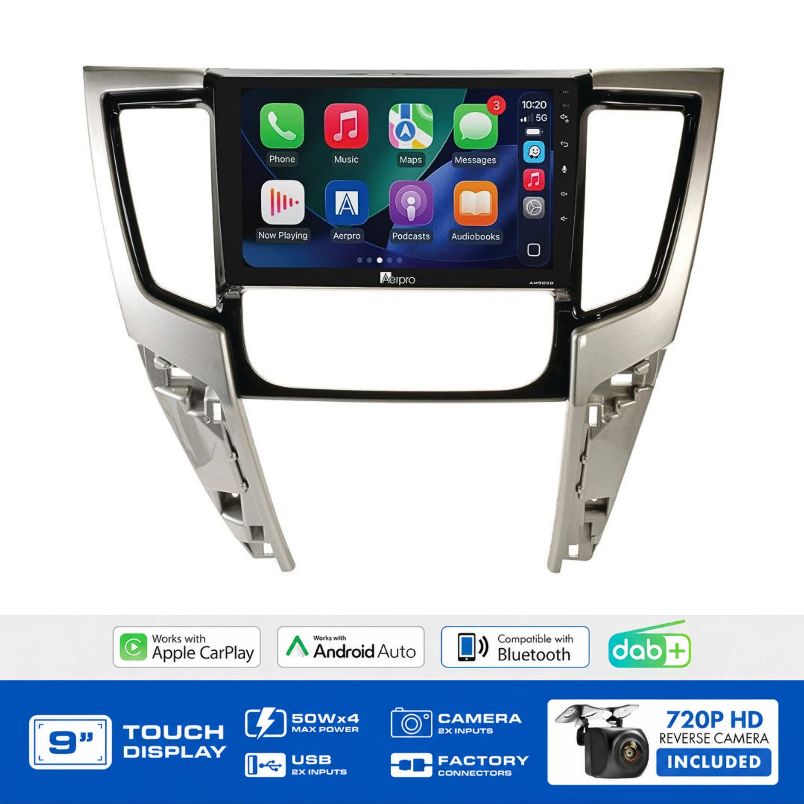 Aerpro AMDMB30 9" Multimedia Receiver Triton 2019-24 360 Cam