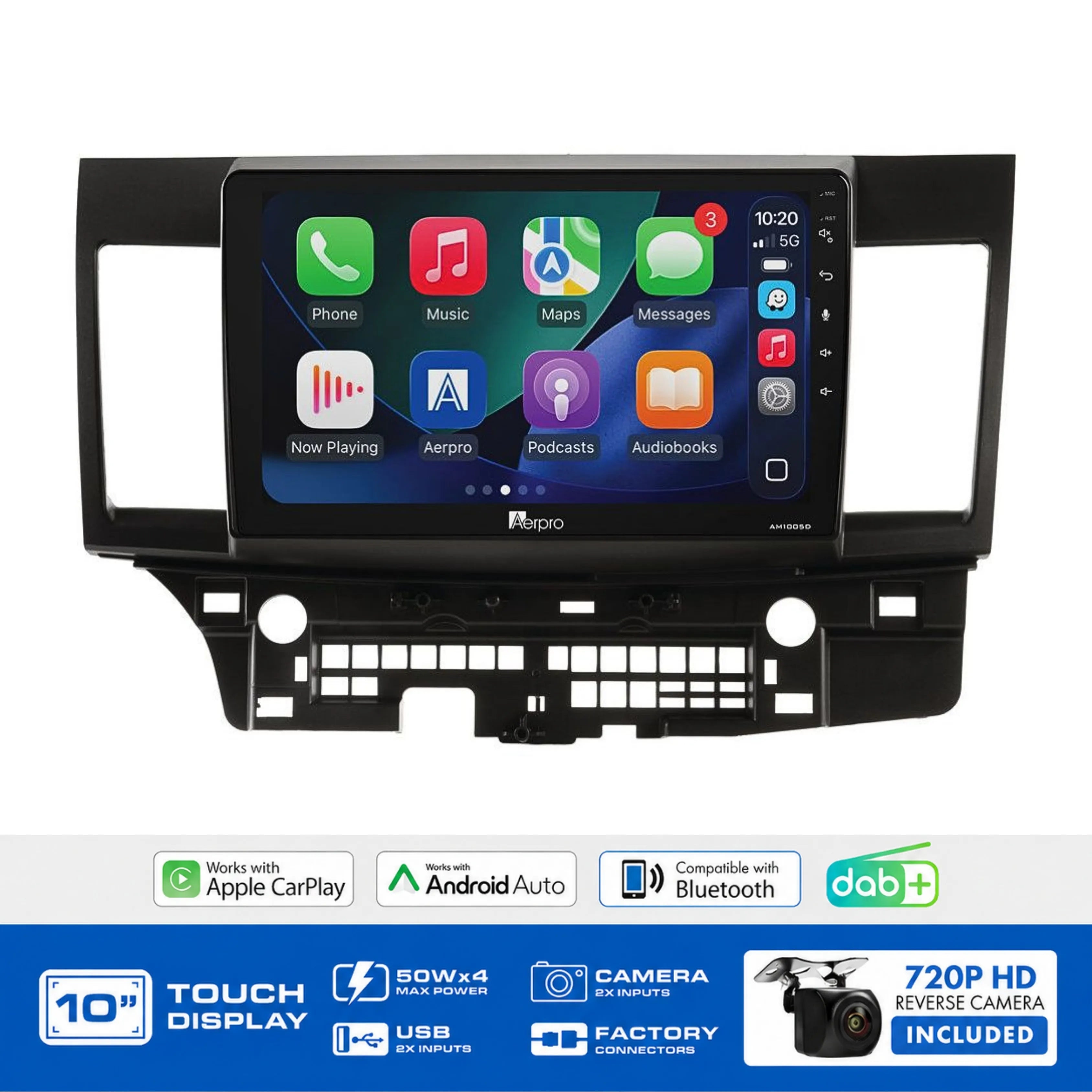 Aerpro AMDMB4 10" Multimedia Receiver Mitsubishi Lancer 07-10