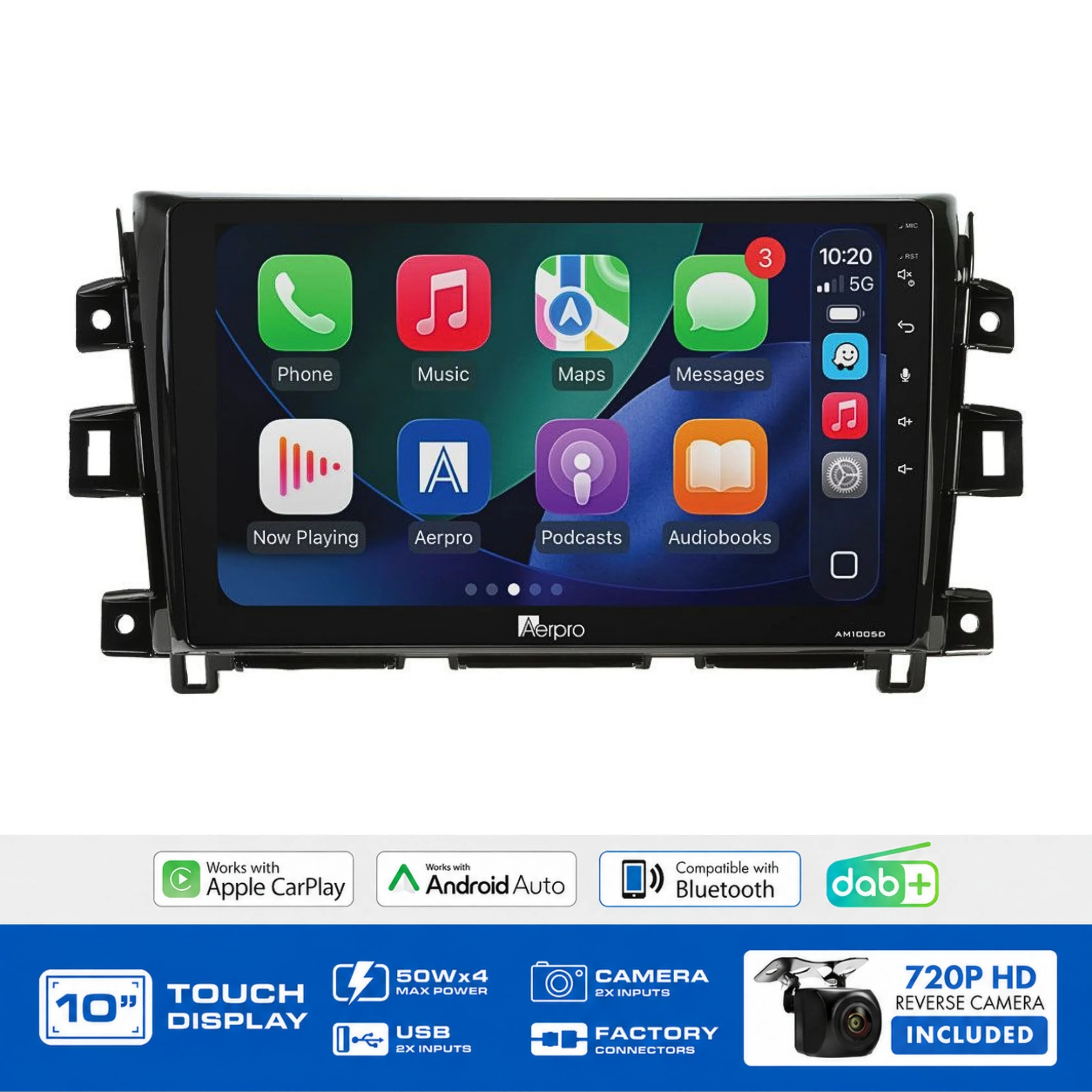 Aerpro AMDNI14 10" Multimedia Receiver Nissan Navara Nav 2019