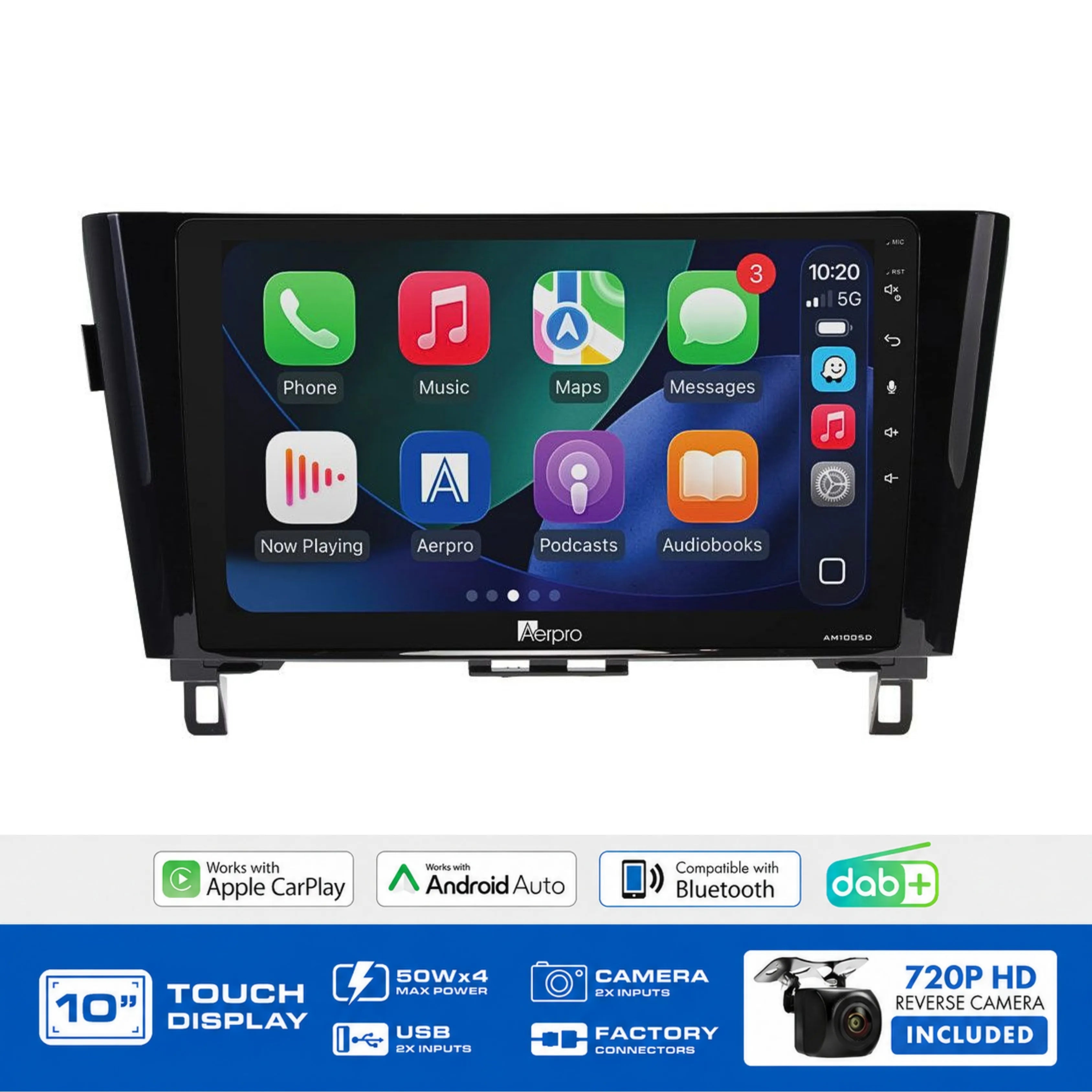 Aerpro AMDNI16 10" Multimedia Receiver Nissan Qashqai X-Trail