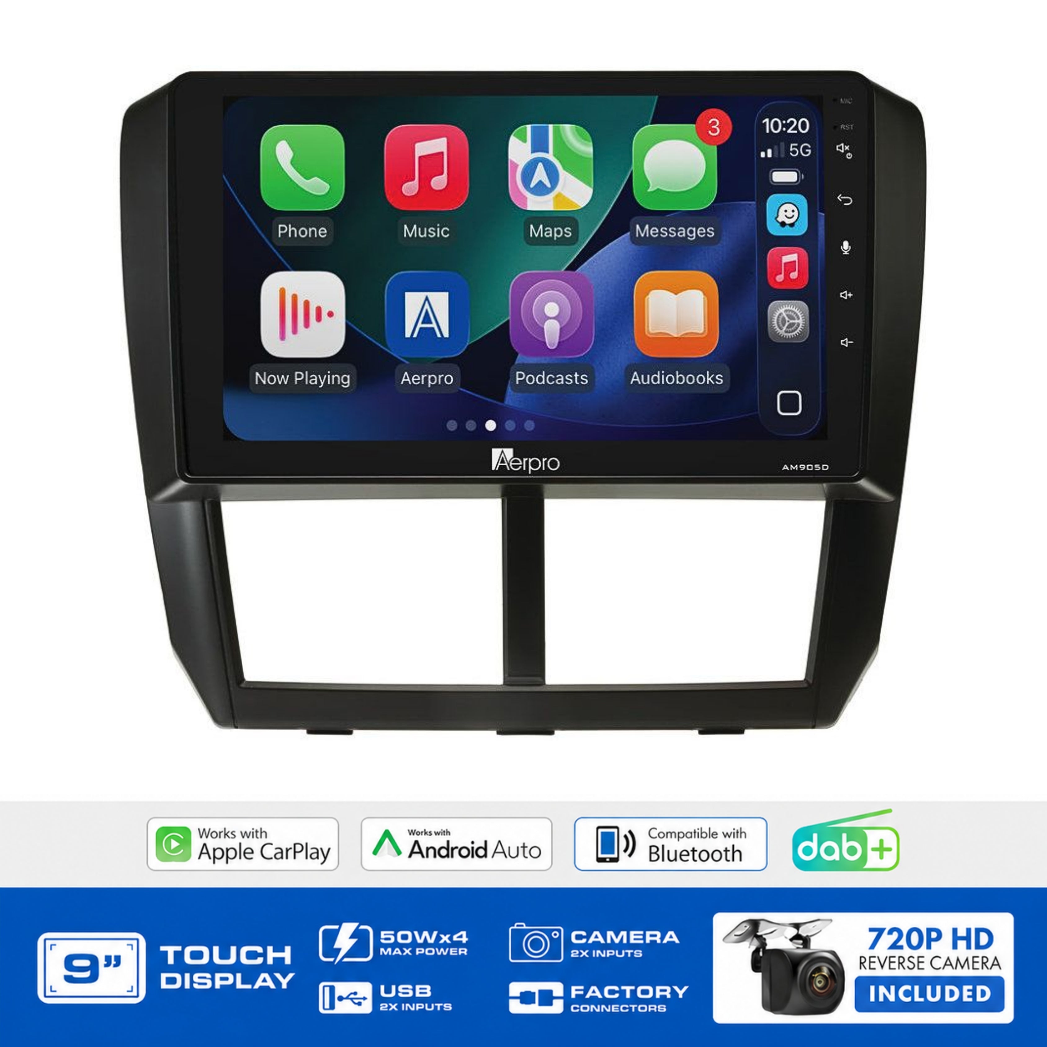 Aerpro AMDSU5 9" Multimedia Receiver Subaru Forester Impreza
