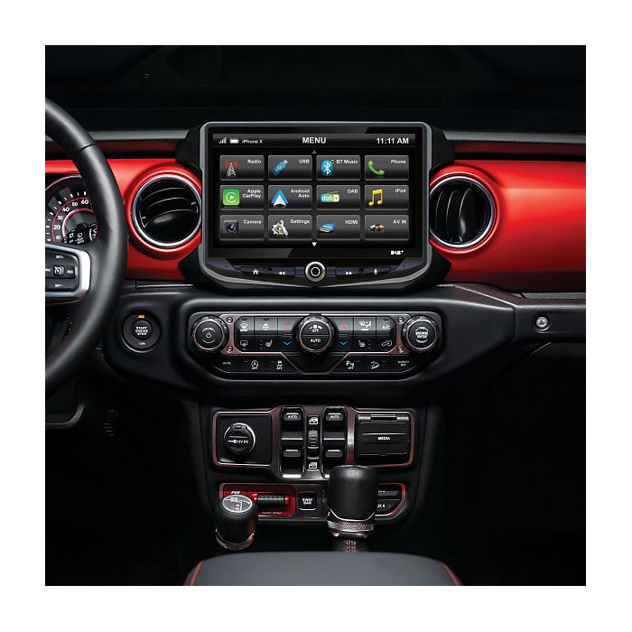 Aerpro AMHJP2K AERA10D 10" Multimedia Receiver with AMHJP2 Total Installation Kit Suit Jeep Gladiator JT & Wrangler JL