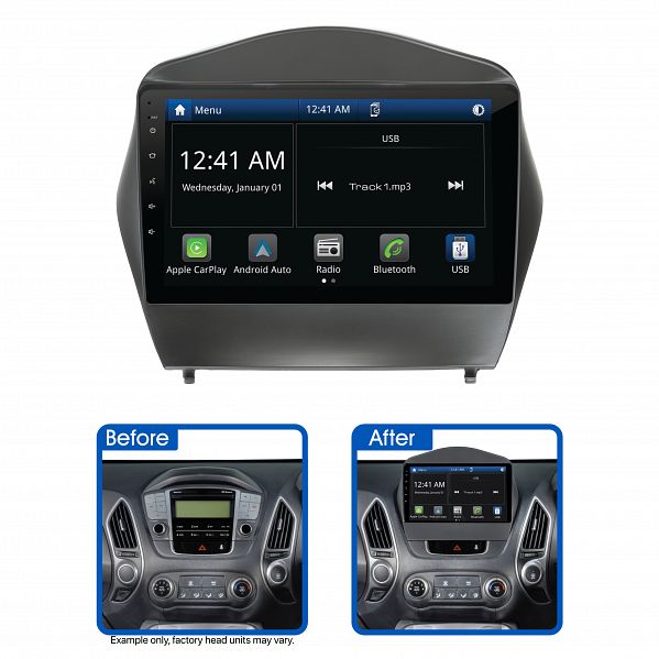 Aerpro AMHY9 9" Multimedia Receiver Suit Hyundai iX35 2009 - 2013