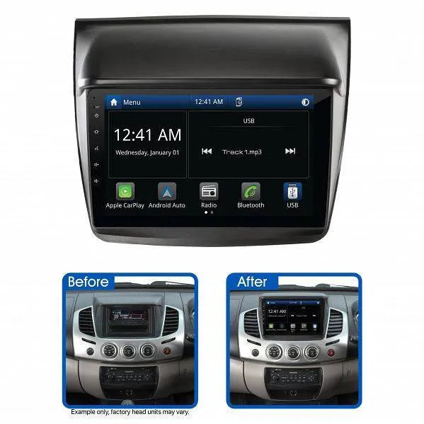 Aerpro AMMB3 9" Multimedia Receiver Suit Mitsubishi Triton GLX-R 2012 - 2014 & Challenger 2012 - 2013