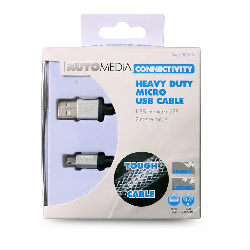 Automedia AMMUC-HD 2M Heavy-Duty Micro USB Cable