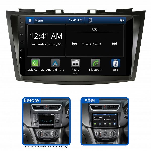 Aerpro AMSZ2 9" Multimedia Receiver Suit Suzuki Swift 2011 - 2017 (NO SWC)