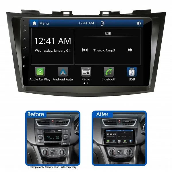 Aerpro AMSZ3 9" Multimedia Receiver Suit Suzuki Swift 2011 - 2017 (Without Phone Buttons)