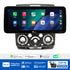 Aerpro AMTCFO1 feature graphic listing wireless CarPlay, Android Auto, DAB+ and the included camera