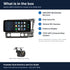 What is in the box for the Aerpro AMTCHO8 kit for Honda Civic 2006-2011: the AM1205D 12.3 inch head unit in its grey facia, the rear camera and a list of the 5 kit items
