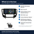 What is in the box for the Aerpro AMTCMB8 kit for Mitsubishi Triton MQ 2016-2018: the AM1205D 12.3 inch head unit in its black facia, the rear camera and a list of the 7 kit items
