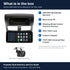 What is in the box for the Aerpro AMTCMZ1 kit for Mazda BT-50 2012-2018: the AM1205D 12.3 inch head unit in its black facia, the rear camera and a list of the 6 kit items