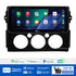 Aerpro AMTCTO32 feature graphic listing wireless CarPlay, Android Auto, DAB+ and the included camera