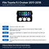 Aerpro AMTCTO32 12.3 inch head unit in its gloss black facia for Toyota FJ Cruiser 2011-2016, with fit and feature notes, fitted at Albion Park Rail and South Nowra