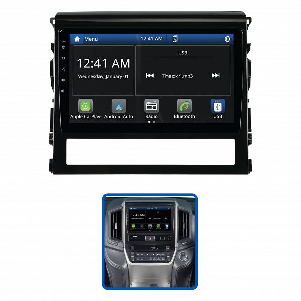 Aerpro AMTO26 9" Multimedia Receiver Suit Toyota Landcruiser 200 Series 2016-2021