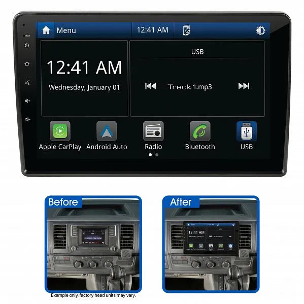 Aerpro AMVW3 10" Multimedia Receiver Suit Volkswagen Various Models 2004 - 2015