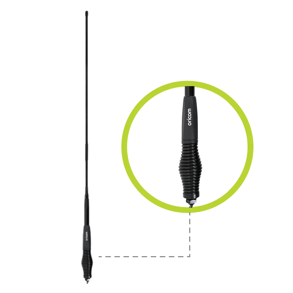 Oricom ANU236 6.5dBi Ground-Independent UHF CB Antenna