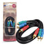 Aerpro AP1GBR 1M A/V Lead Green/Blue/Red RCA 3m to 3m Plugs 75 Ohm Coax