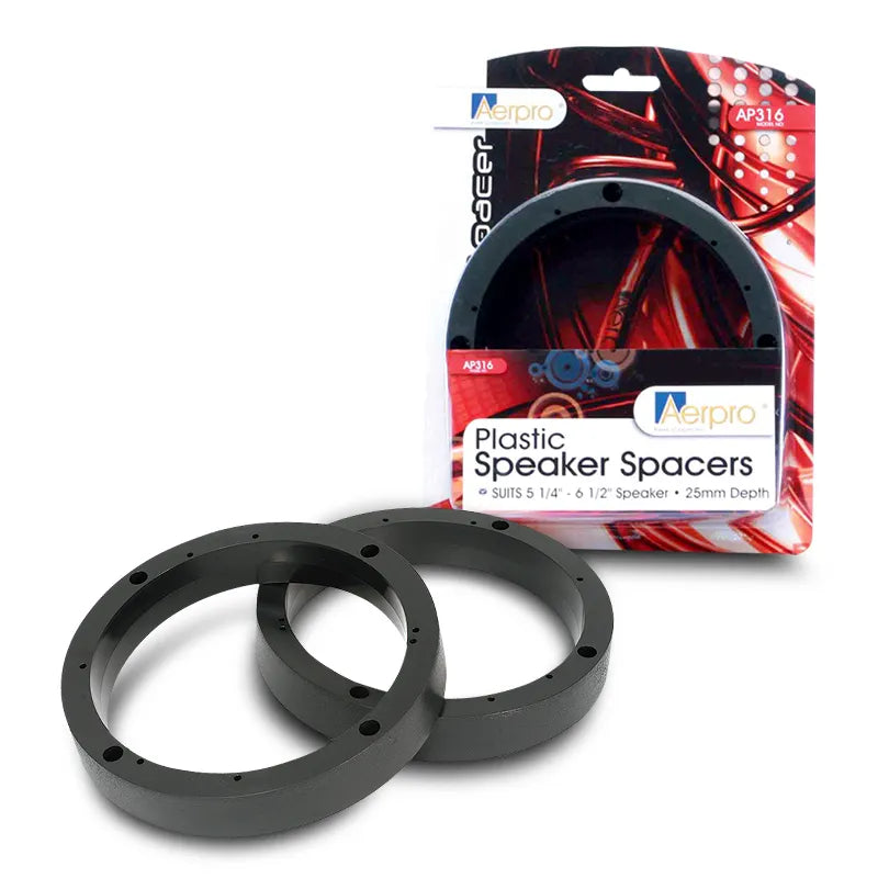 Aerpro AP316 5.25"- 6.50" Plastic Black Speaker Spacers