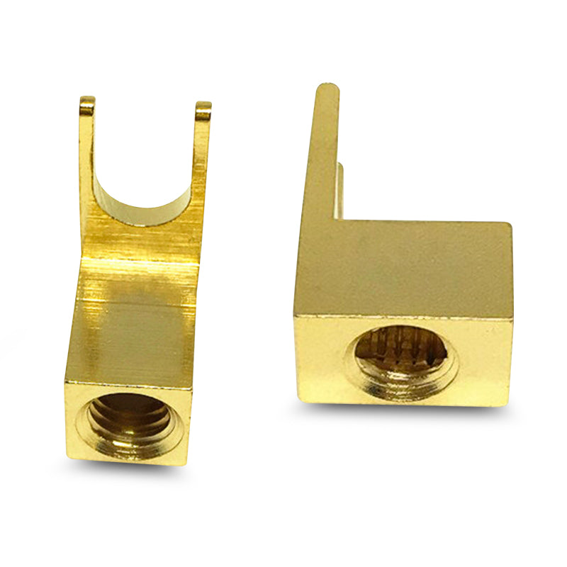 Aerpro AP6042 8 Gauge Gold Plated Screws Fork Terminals
