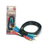 Aerpro AP75GBR .75M A/V Lead Green/Blue/Red RCA 3m to 3m Plugs 75 Ohm Coax
