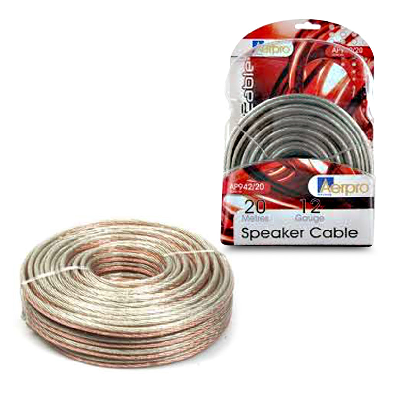 Aerpro AP942/20 12GA Twin Core Speaker Cable - 20M
