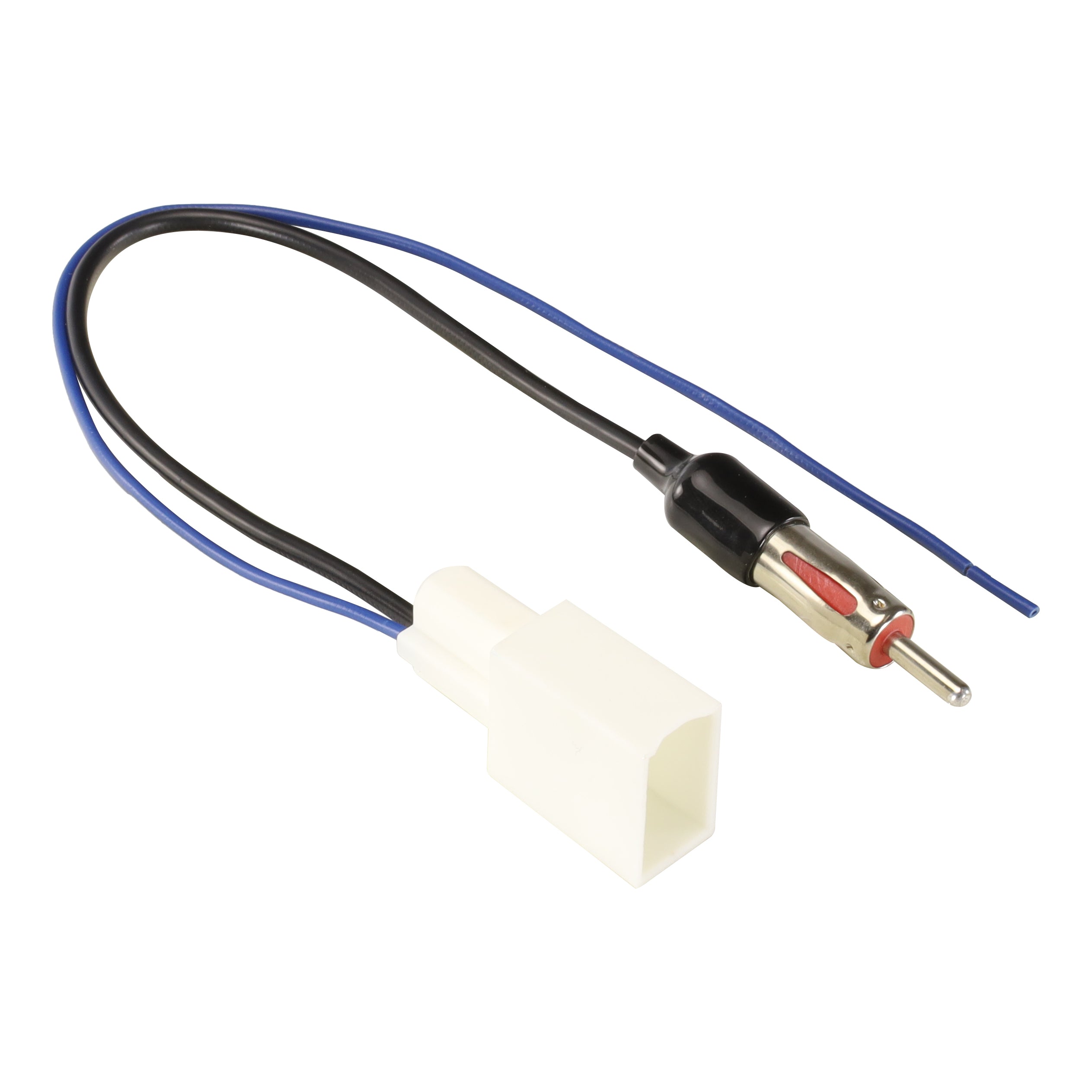 Aerpro APA75 antenna adaptor with white vehicle plug and DIN plug