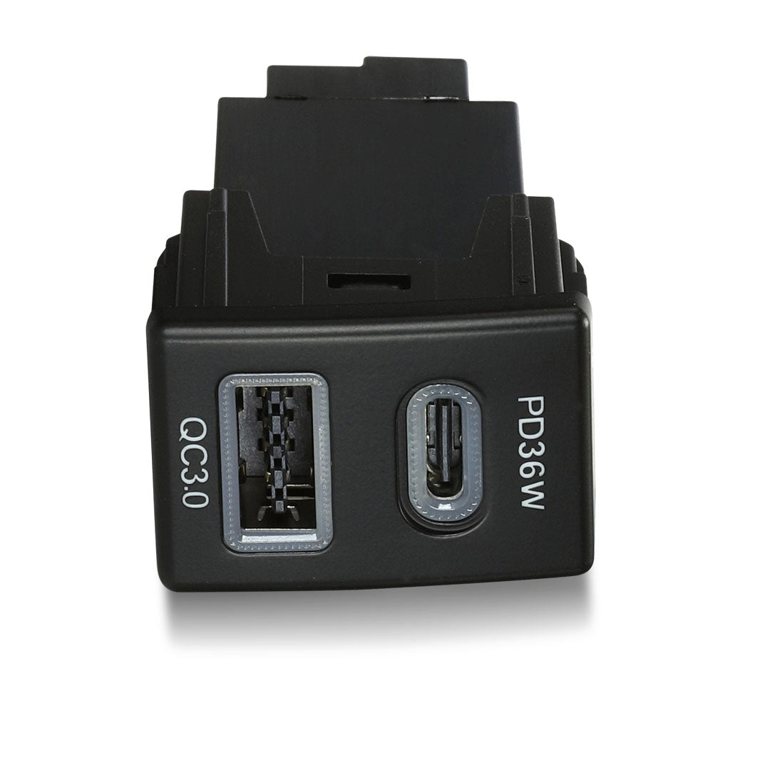 Aerpro APCCIZ1 | Dual USB-C PD36W & USB-A QC3.0 Charger for Holden & Isuzu (22.5x33.5mm)
