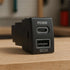 Aerpro APCCIZ1 | Dual USB-C PD36W & USB-A QC3.0 Charger for Holden & Isuzu (22.5x33.5mm)