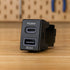Aerpro APCCIZ1 | Dual USB-C PD36W & USB-A QC3.0 Charger for Holden & Isuzu (22.5x33.5mm)