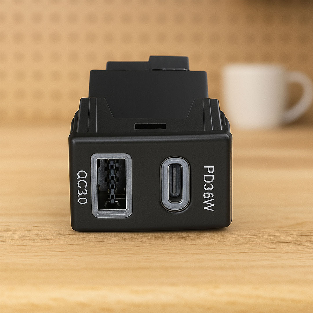 Aerpro APCCIZ1 | Dual USB-C PD36W & USB-A QC3.0 Charger for Holden & Isuzu (22.5x33.5mm)