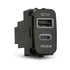 Aerpro APCCMT4 dual USB charger with USB-C PD36W and USB-A QC3.0 for Mitsubishi vehicles