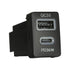 AERPRO APCCTO7 - Dual USB Charger USB-C PD36W / USB-A QC3.0 Toyota 21mm x 32mm | OEM-Style Integration