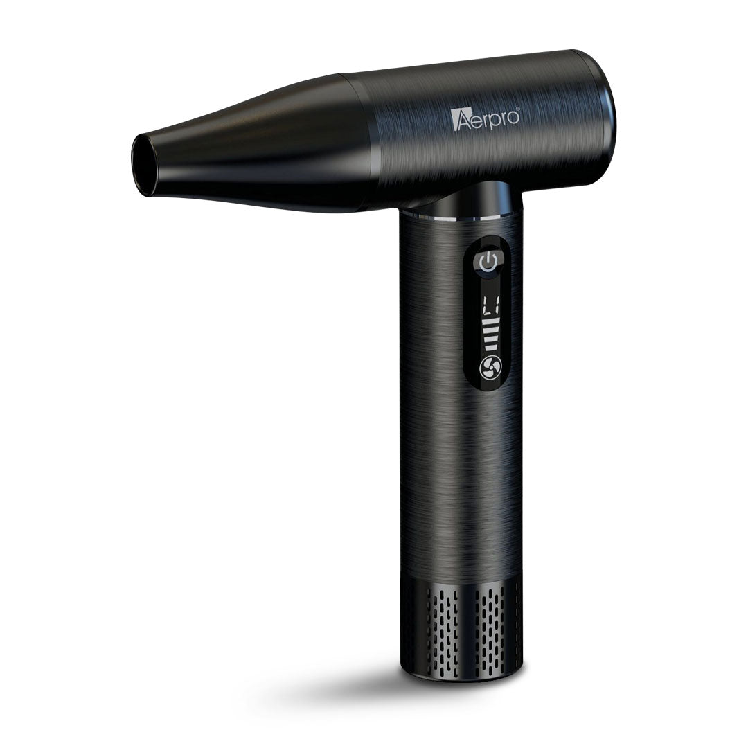 Aerpro APDB1 | Brushed Metal Handheld Dust Blower – 130,000 RPM, USB-C, LED Display