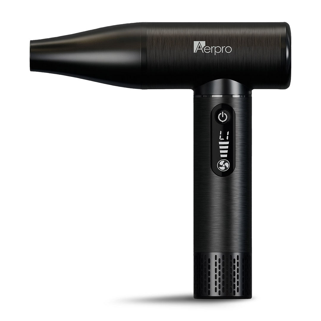 Aerpro APDB1 | Brushed Metal Handheld Dust Blower – 130,000 RPM, USB-C, LED Display