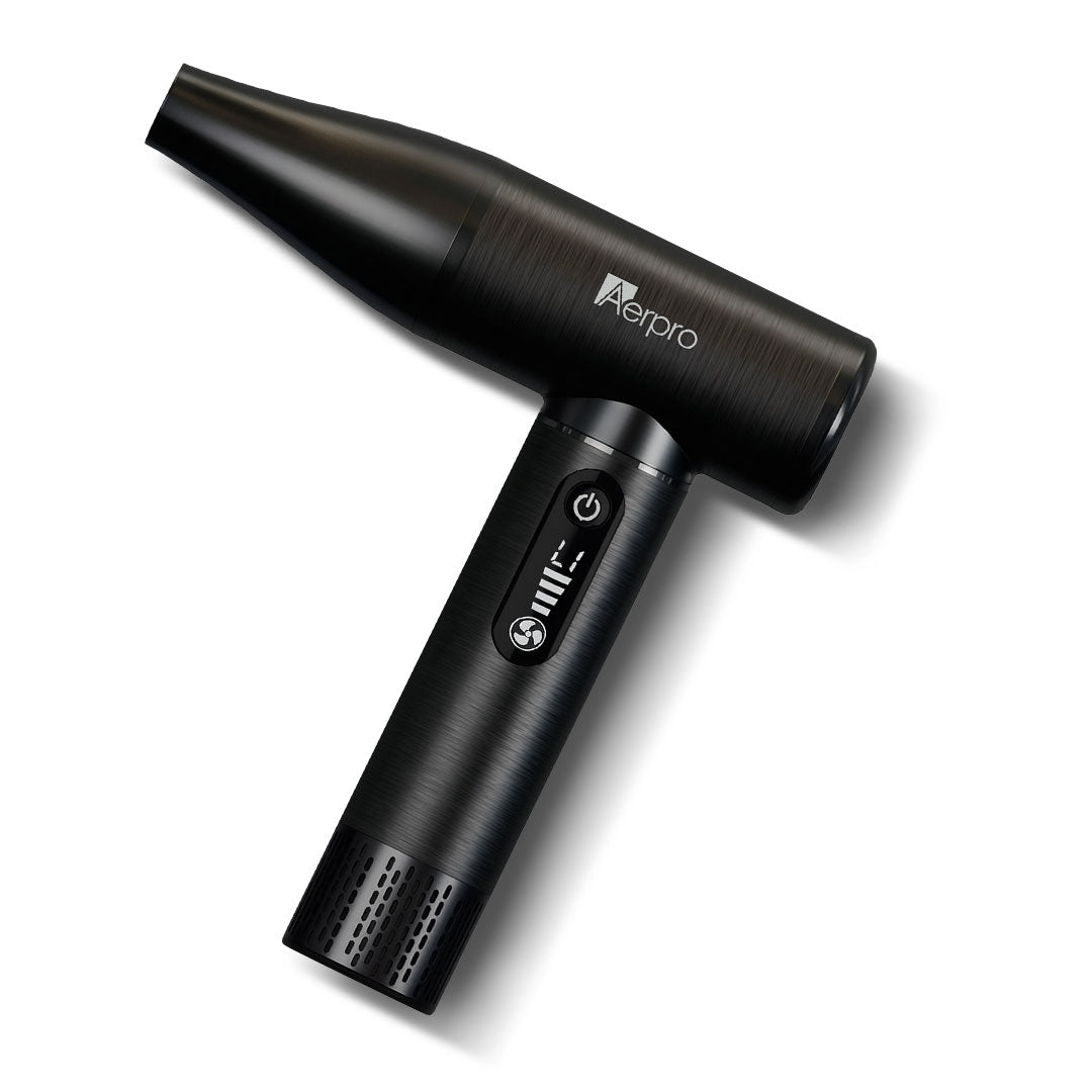 Aerpro APDB1 | Brushed Metal Handheld Dust Blower – 130,000 RPM, USB-C, LED Display