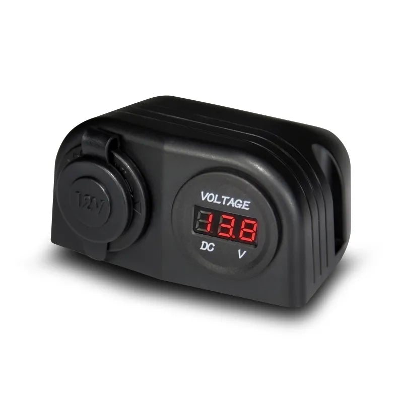 Aerpro APDCH28 Surface Mount Accessory Socket & LED Voltmeter