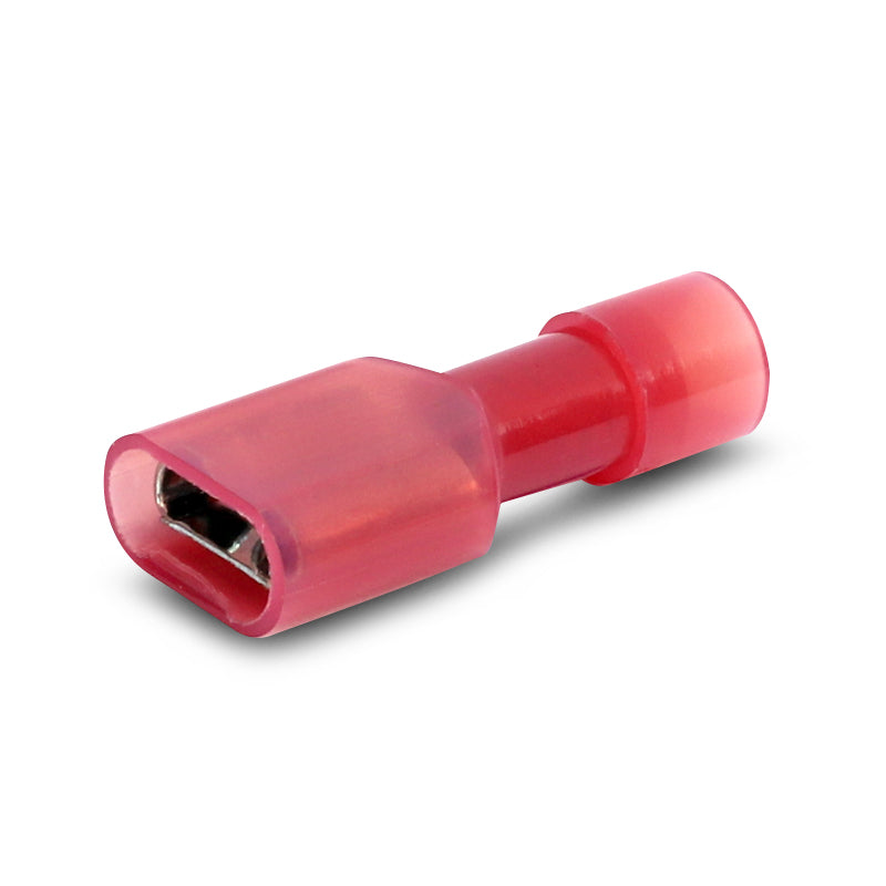 Aerpro APF63R 6.6mm Female Spade Terminal Insulated Red - 100 Pcs.
