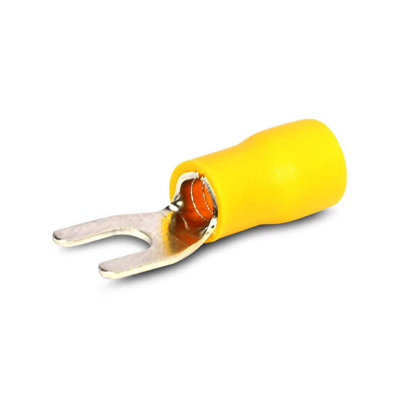 Aerpro APF6Y 3.7mm Fork Terminal Yellow - 100 Pcs.