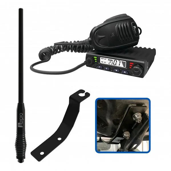 Aerpro APFOCBE1 5W UHF CB Kit Ford Ranger PX and Everest