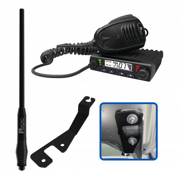Aerpro APFOCBE2 Compact 5W UHF CB Kit Suit Ford Ranger RA 2022 - ON