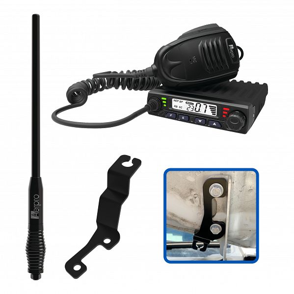 Aerpro APHOCBE1 Compact 5W UHF CB Kit Suit Holden Colorado 2017 - 2020