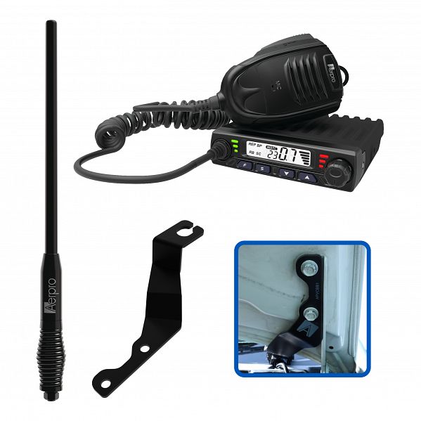 Aerpro APIZCBE1 Compact 5W UHF CB Kit Suit Isuzu D-Max & MU-X