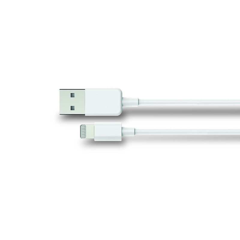 Aerpro APL300W 1M MFI-Certified Lightning To USB-A Cable - White