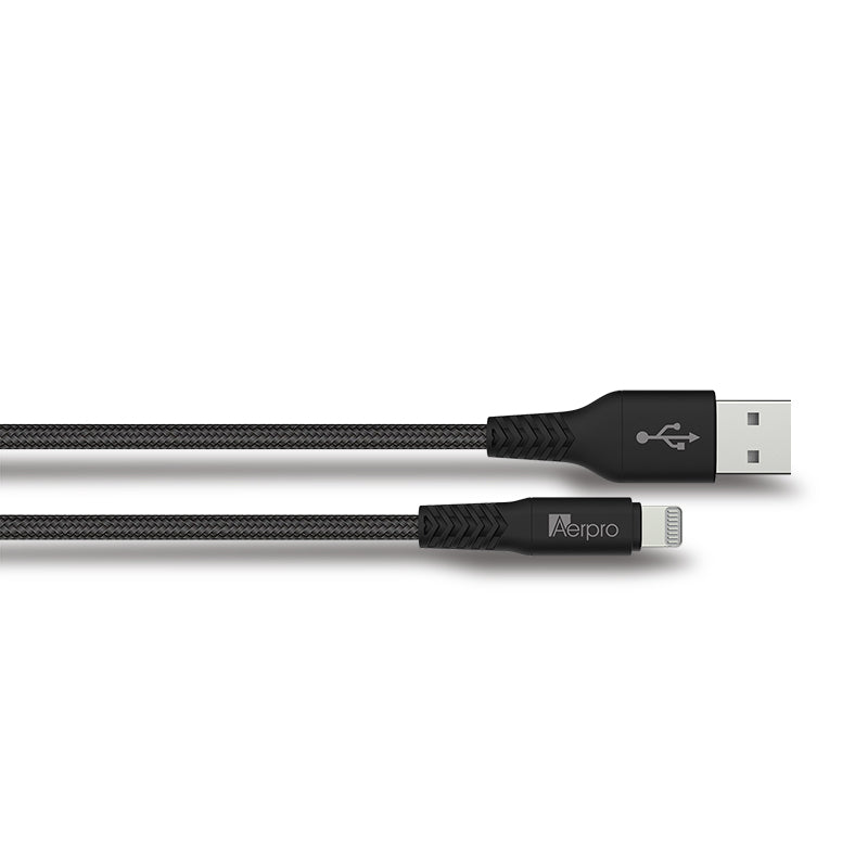 Aerpro APL310B 1.5M Premium Lightning to USB-A Cable - Black